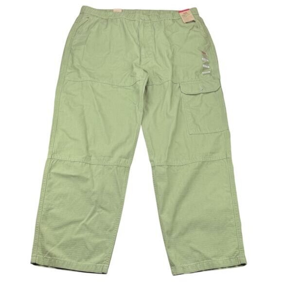 NWT LEVI'S Patch Pocket Cargo Trousers Men's Size XXL Green - Picture 3 of 9
